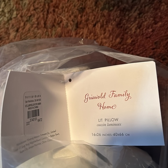 Pottery Barn National Lampoon Christmas Vacation Lit Pillow BNWT SO NEAT! - Picture 5 of 6